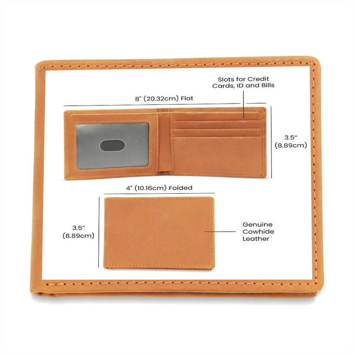 Leather Wallet with Multiple Compartments You Can Even Add Your Name or Favorite Logo